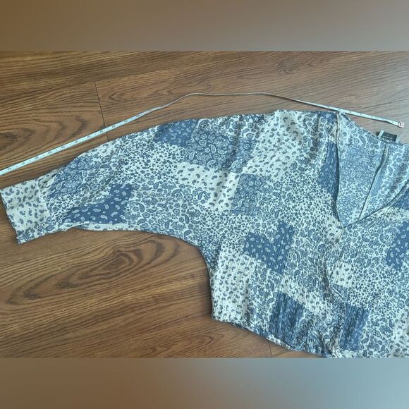 Dressforum Los Angeles Boho Patchwork Print Rayon Blouse L - Picture 11 of 11